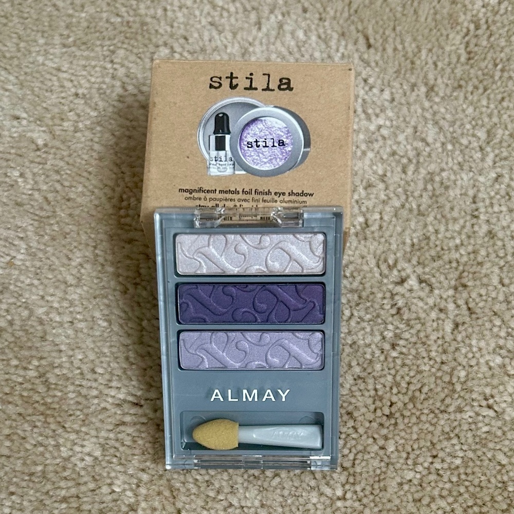 NWT Purple Makeup Bundle- Stila Sparkly Eyeshadow & Eyeshadow Trio